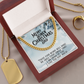 Merry Sober Christmas Dad Chain Necklace