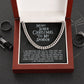 To My Sponsor Chain Necklace ~ Merry Sober Christmas Gift