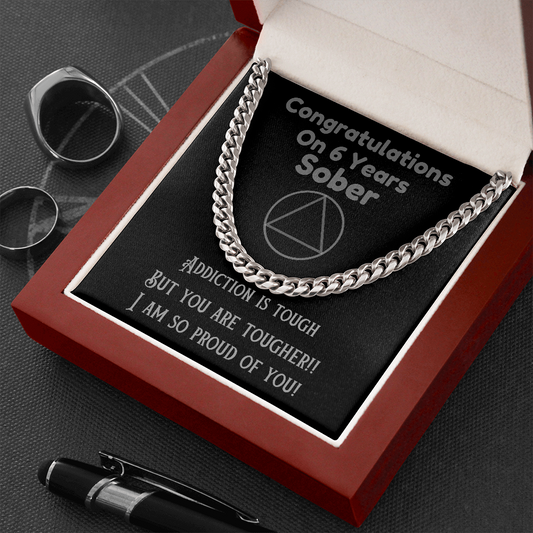 6 Years Sober - Sobriety Gift For Men