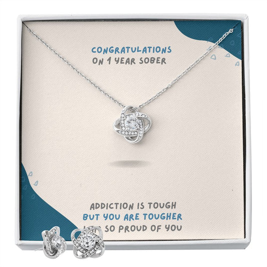 1 Year Sobriety Necklace