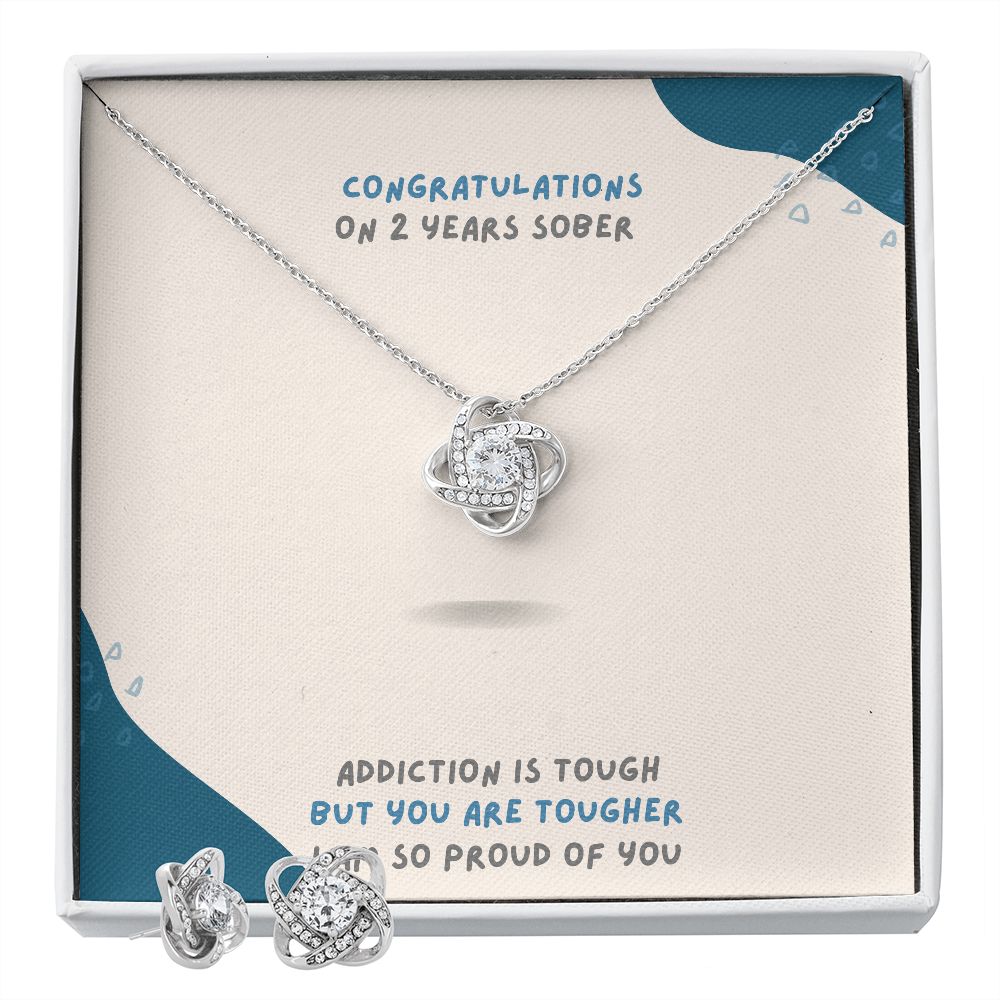 2 Year Sobriety Necklace