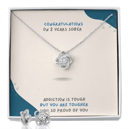 Silver heart charm necklace in gift box, chain with small heart pendant
