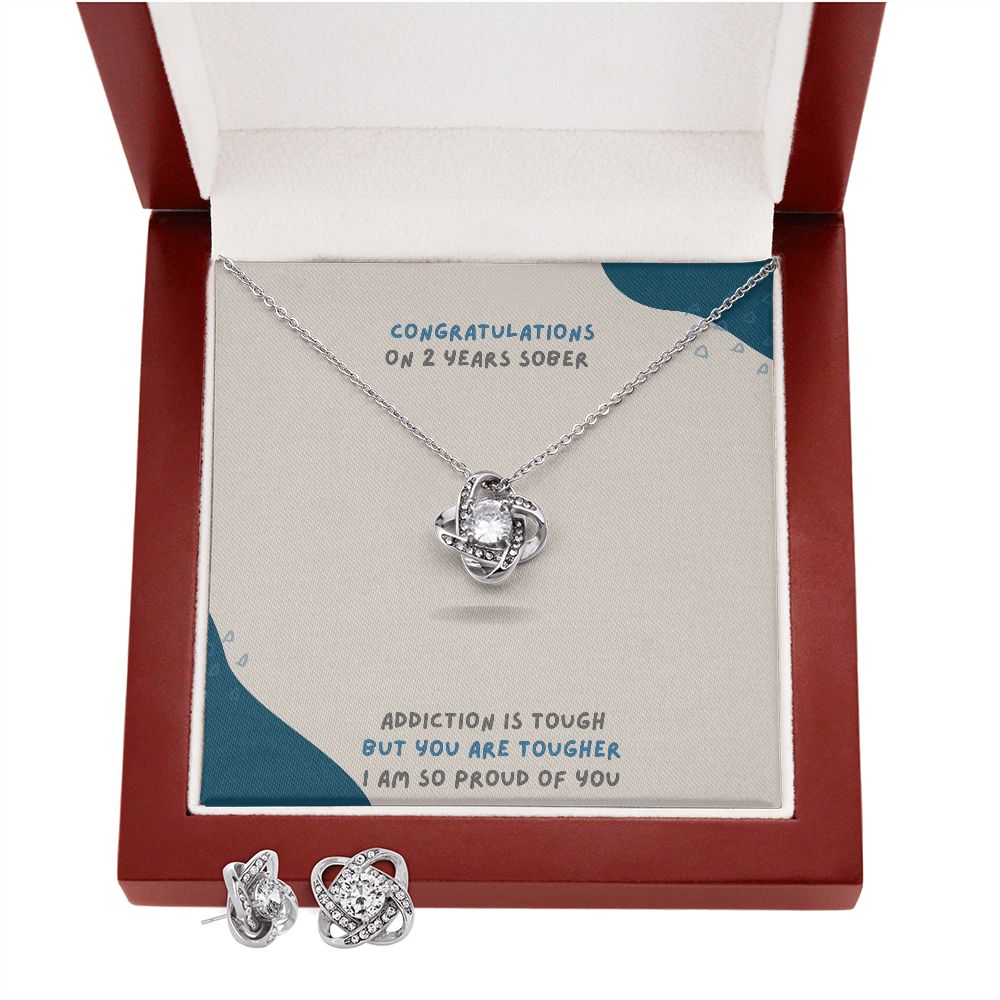 2 Year Sobriety Necklace