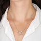 Merry Sober Christmas Heart Necklace