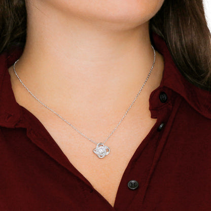 Silver-tone heart pendant necklace with clear cubic zirconia on a fine chain