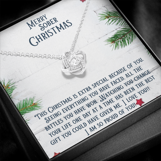Merry sober Christmas Necklace